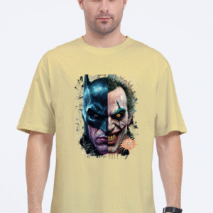 The Dark Knight & Clown Prince Split Face Tee