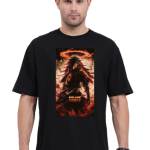 Anime Villain aizen (bleach) t-shirt with the "GOD LIKE POWER" graphic